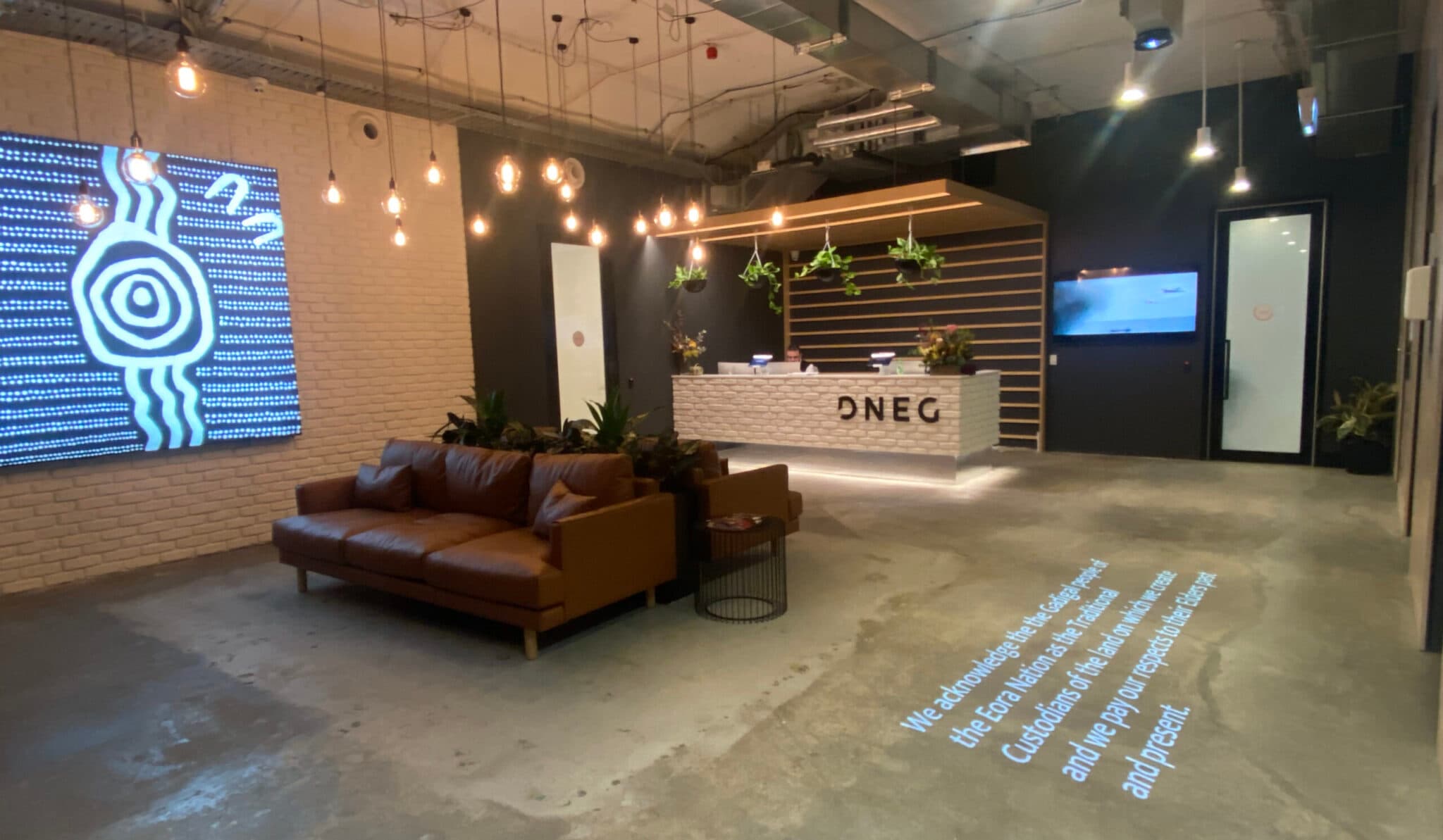 WE ACKNOWLEDGE THE TRADITIONAL OWNERS AND CUSTODIANS OF THE LAND WHERE DNEG OPERATES